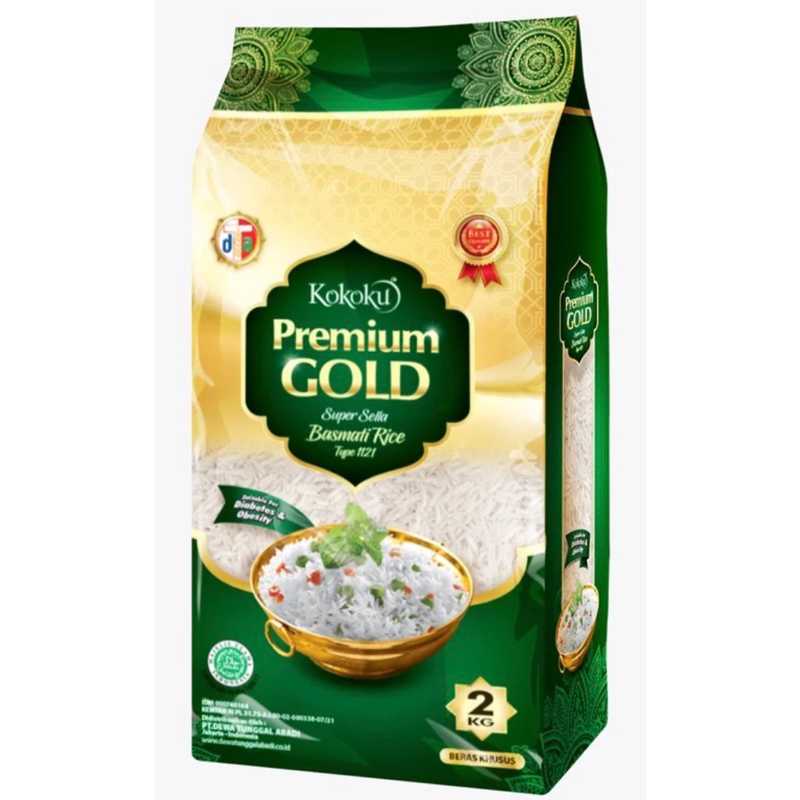 

Beras Premium Basmati Gold Kokoku 2 Kg