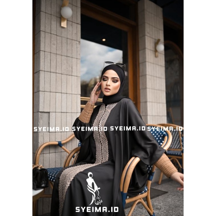LANGSUNG KIRIM Jinan Abaya Exclusive By SYEIMAID Dress Turky Lebaran Dress Turki Murah Abaya Gamis D