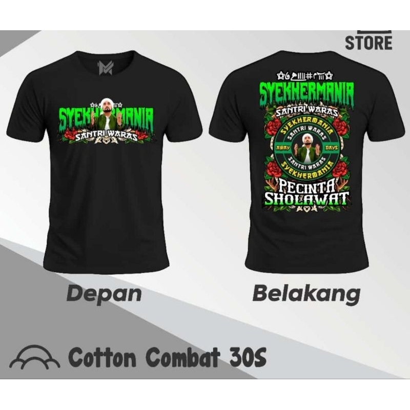 KAOS ANAK SYEKHERMANIA SANTRI BERSHOLAWAT SANTRI WARAS