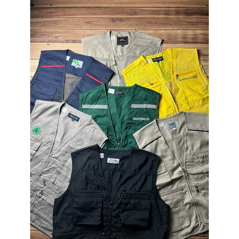 (1) Vest Tactical / Utility Vest / Fishing Vest / Safety Vest / Journalist Vest / Rompi Taktikal Jar
