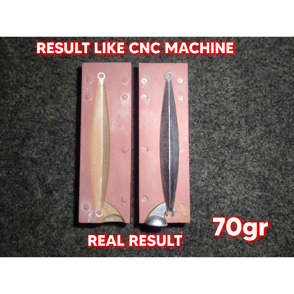 Molding Cetakan Umpan Ikan Metal Jig Micro Jig Tokayo 70gr