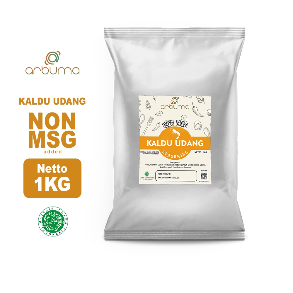 

ARBUMA Seasoning Kaldu Udang Non MSG 1Kg Halal Bumbu Masak Dapur Bubuk Instan Tabur Premium