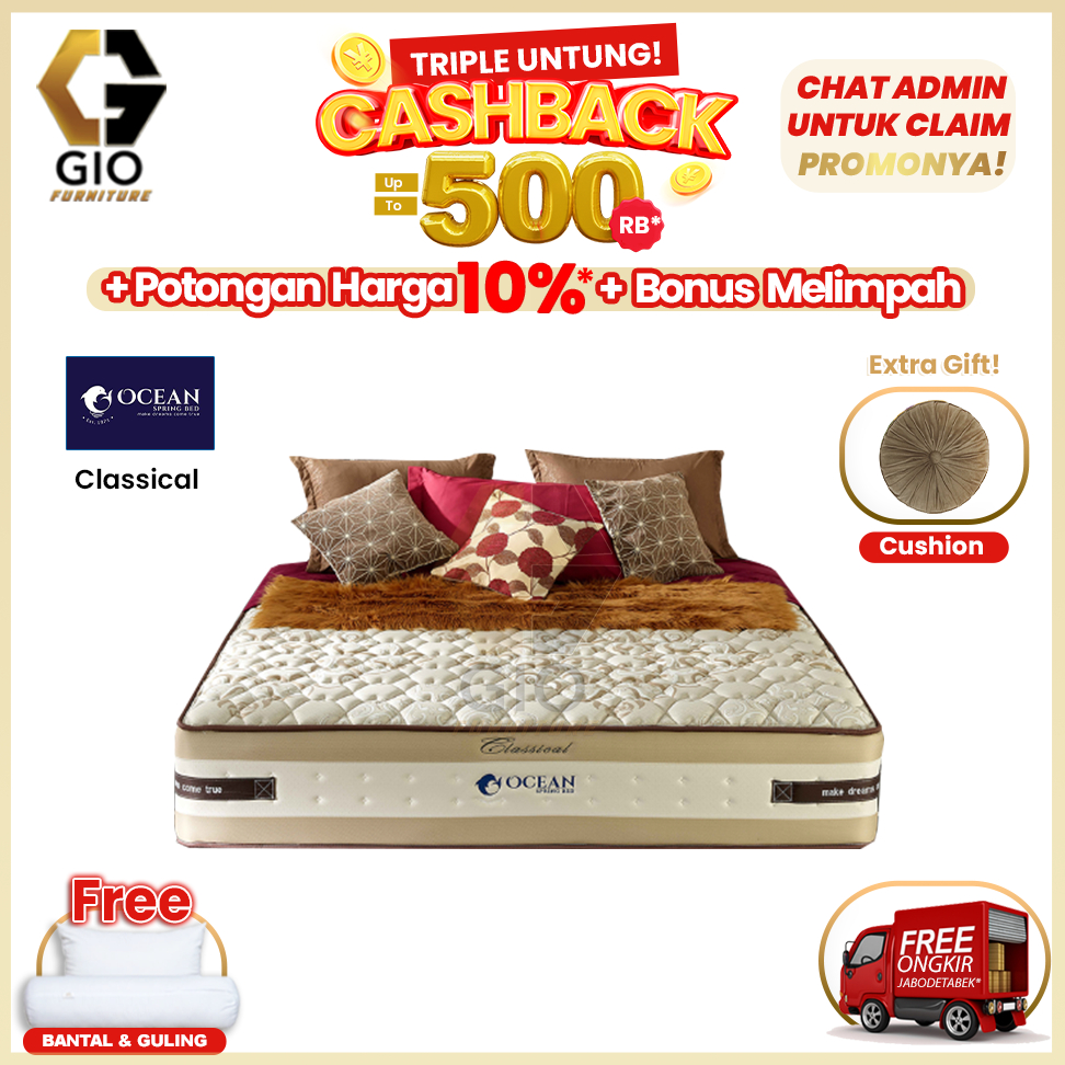 Kasur Ocean Classical Plus / Ocean Springbed Classical Plus (Hanya Kasur)