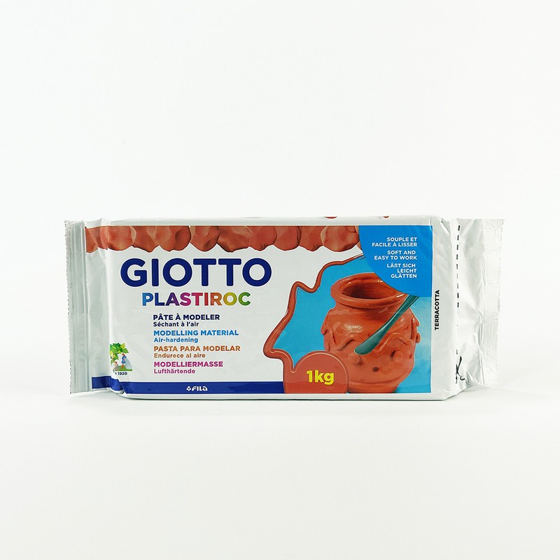 

Giotto Clay / Tanah Liat Plastiroc Terracotta 1000g - Lentur, Bisa Dicat & Mengeras Sendiri