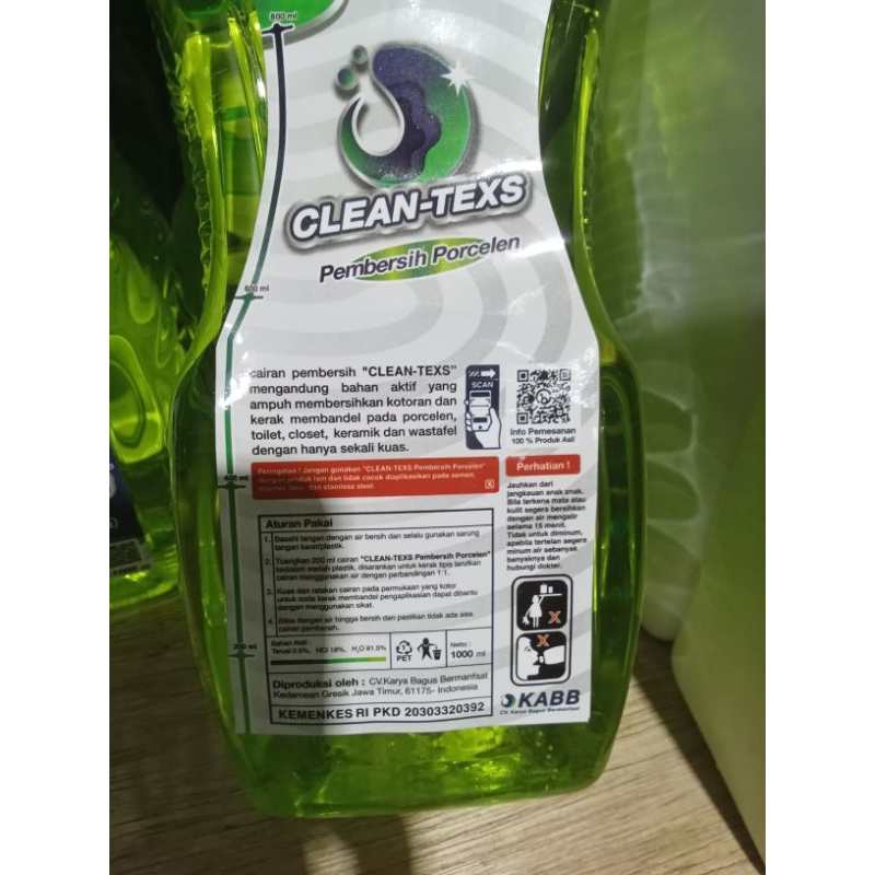 Cleantex pembersih lantai kamar mandi 1000 liter