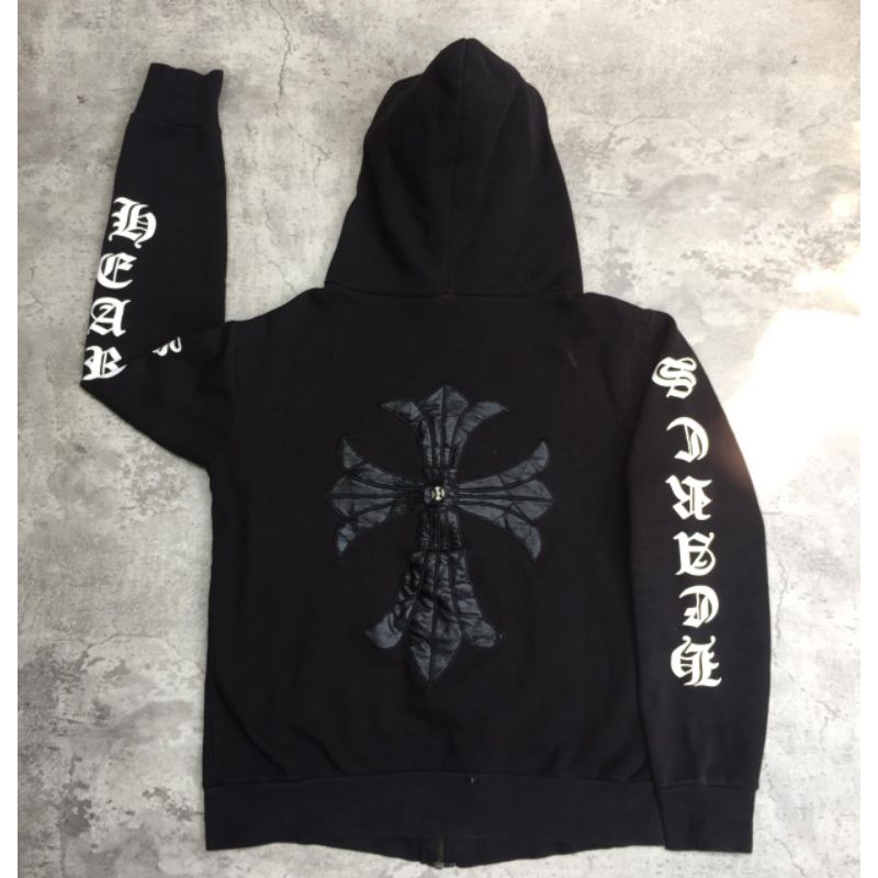 zipper hoodie chrome hearts second