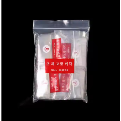 vtxbps- 500pcs Kuku Palsu Bening Putih Almond Stiletto