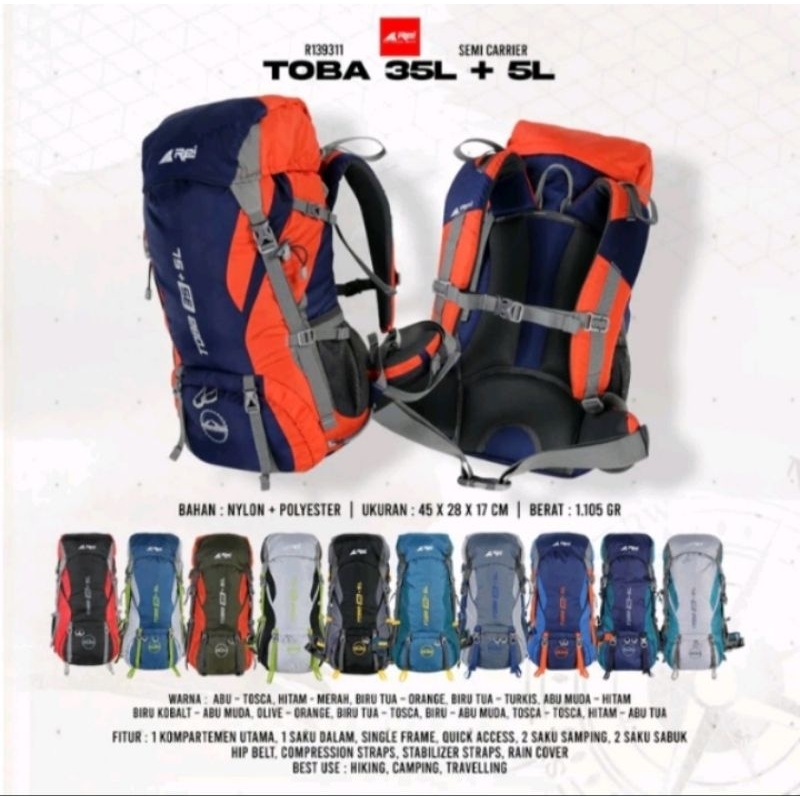 Arei Outdoorgear Carrier Toba 35L+5L