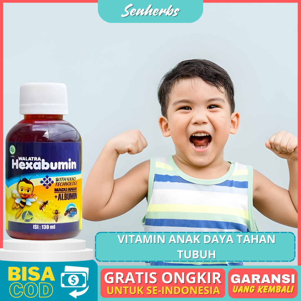 Vitamin anak daya tahan tubuh vitamin d anak vitamin anak 1 tahun 2 tahun Hexabumin madu original