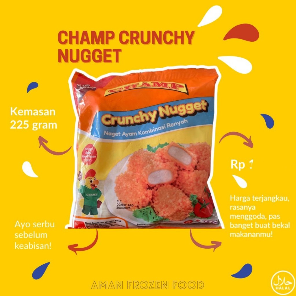 

Champ Crispy Nugget 225gr