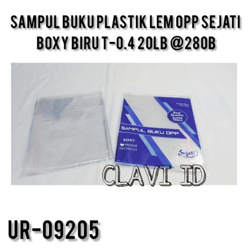 

9205/SAMPUL BUKU PLASTIK BOXY/SAMPUL TRANSPARAN BOXY