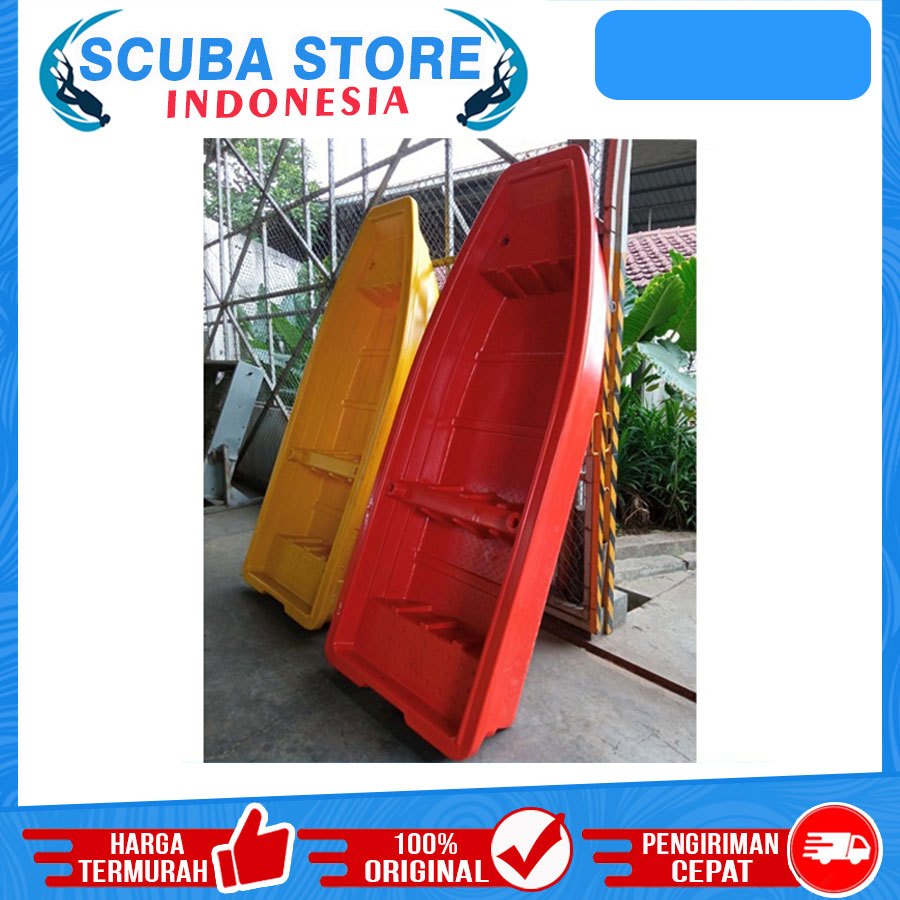 Perahu Sampan Sekoci Cruiser PE Plastik Boat Plastic Boating Paddle Kapal Dayung Mancing Evakuasi Da