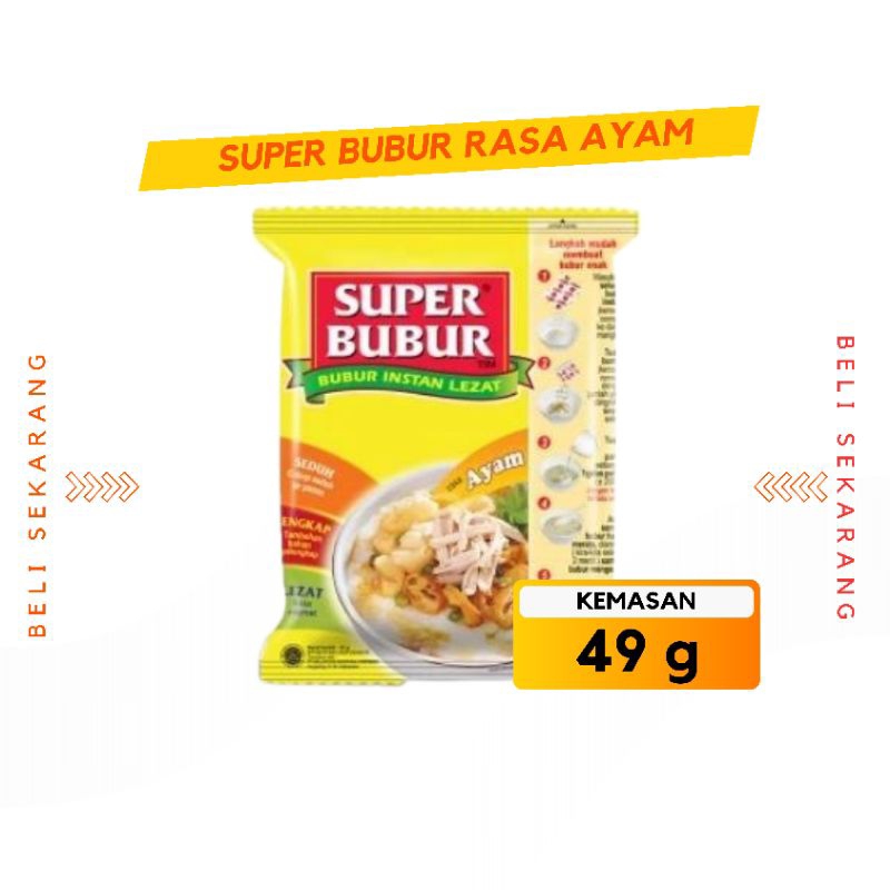 

Super Bubur Bubur Instan Beras Asli Tersedia Varian Rasa Kemasan 1 Pcs
