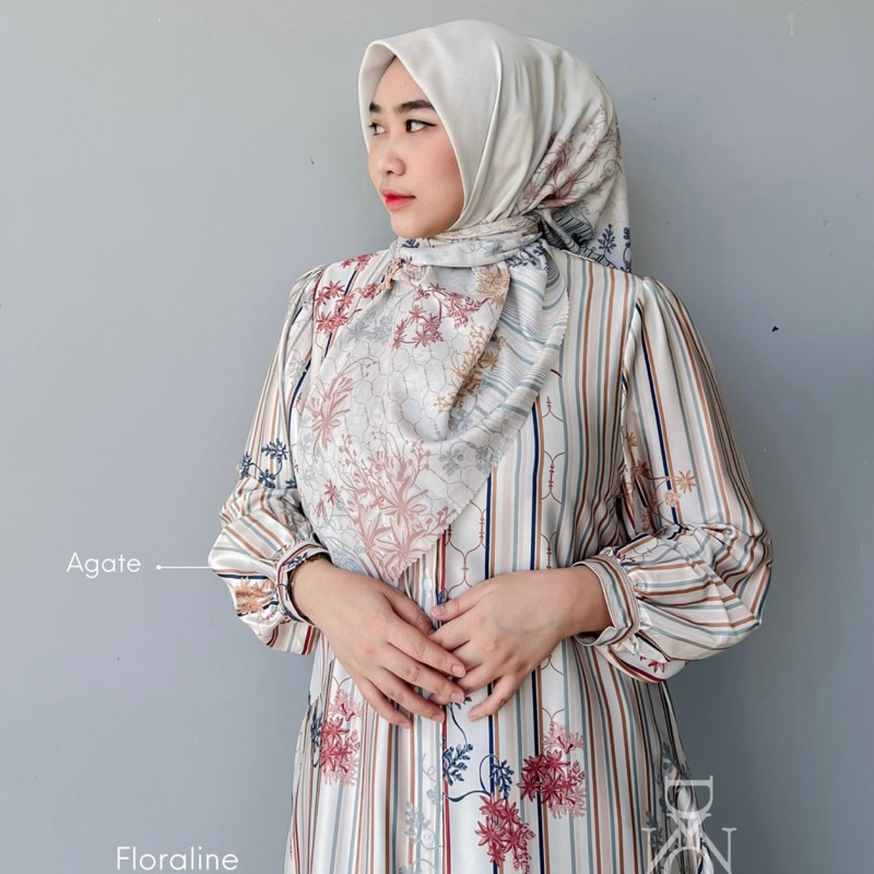 DYN Clothingline X Qisthina Floraline Dress | Dress Exclusive - Gamis Wanita | Fashion Muslim-3