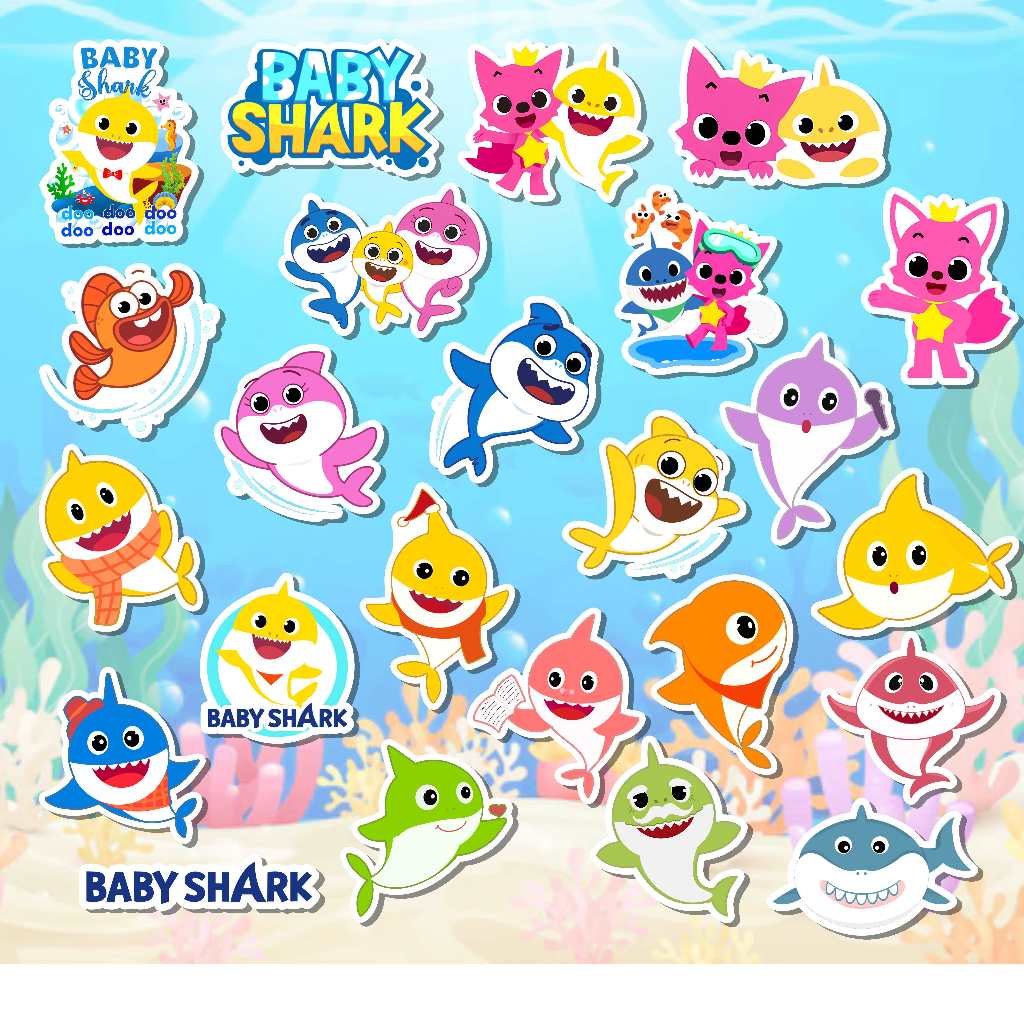 

Stiker anak Baby Shark Pingfong