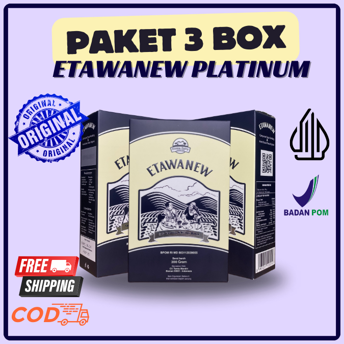 

Paket 3 Box Etawanew Platinum Atasi Bronkitis - 200grm