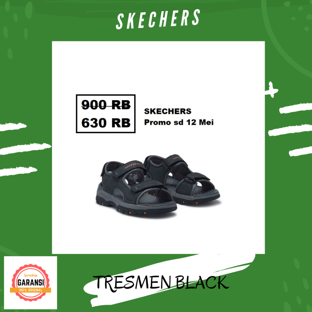 Sandal skechers pria 100% original TRESMEN