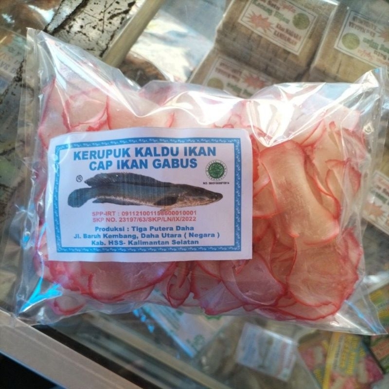 

Kerupuk Kaldu Ikan Haruan / Gabus kemasan 200gr