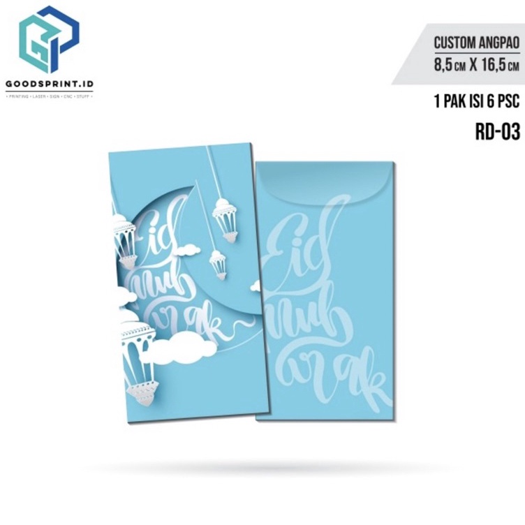 

KODE R4N6 Amplop THR Lebaran Amplop Lebaran Idul Fitri Isi 6 pcs Amplop Ukuran 16x8 cm