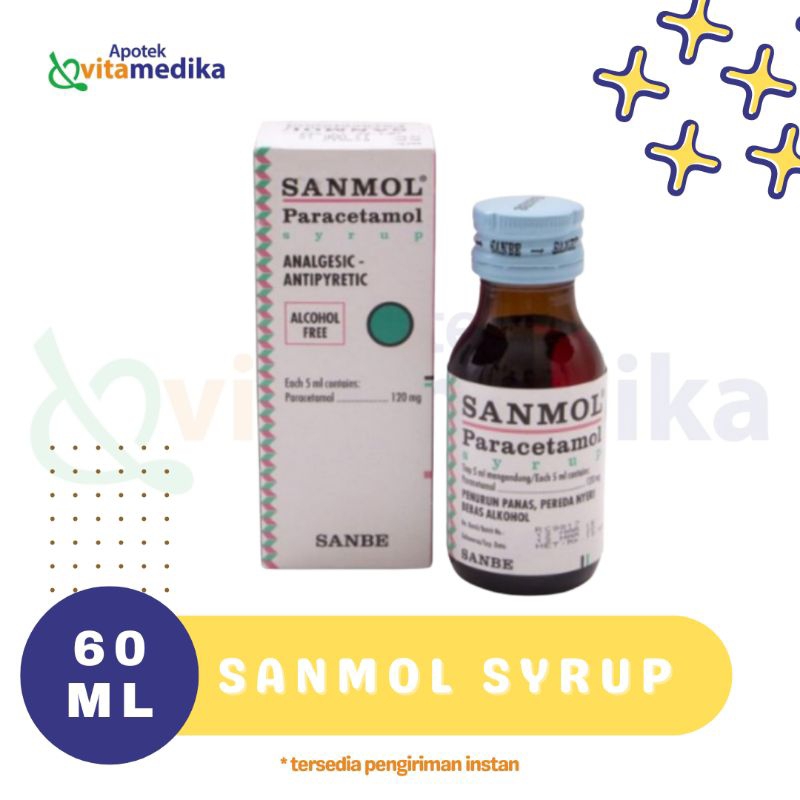 SANMOL SYRUP ANAK DEWASA DEMAM NYERI