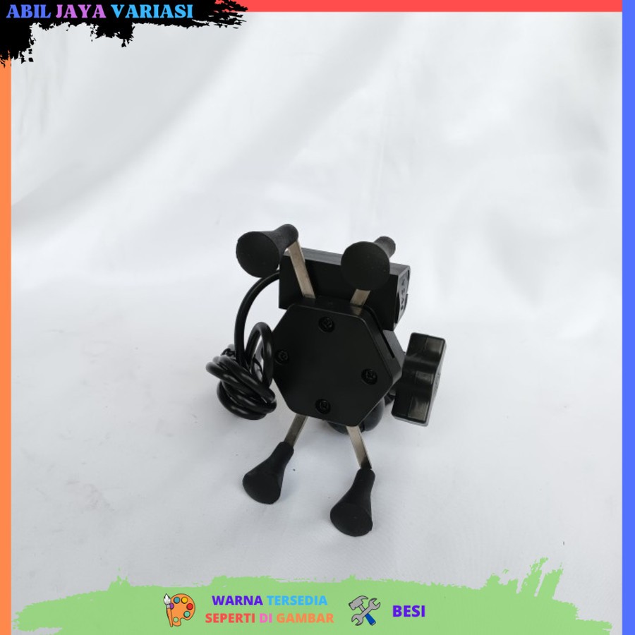 HOLDER HP X-GRIP + CHARGER USB SEPEDA MOTOR