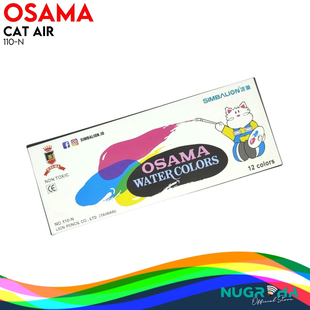 

KODE M2O9 CAT AIR LUKIS OSAMA 11N 12 WARNA