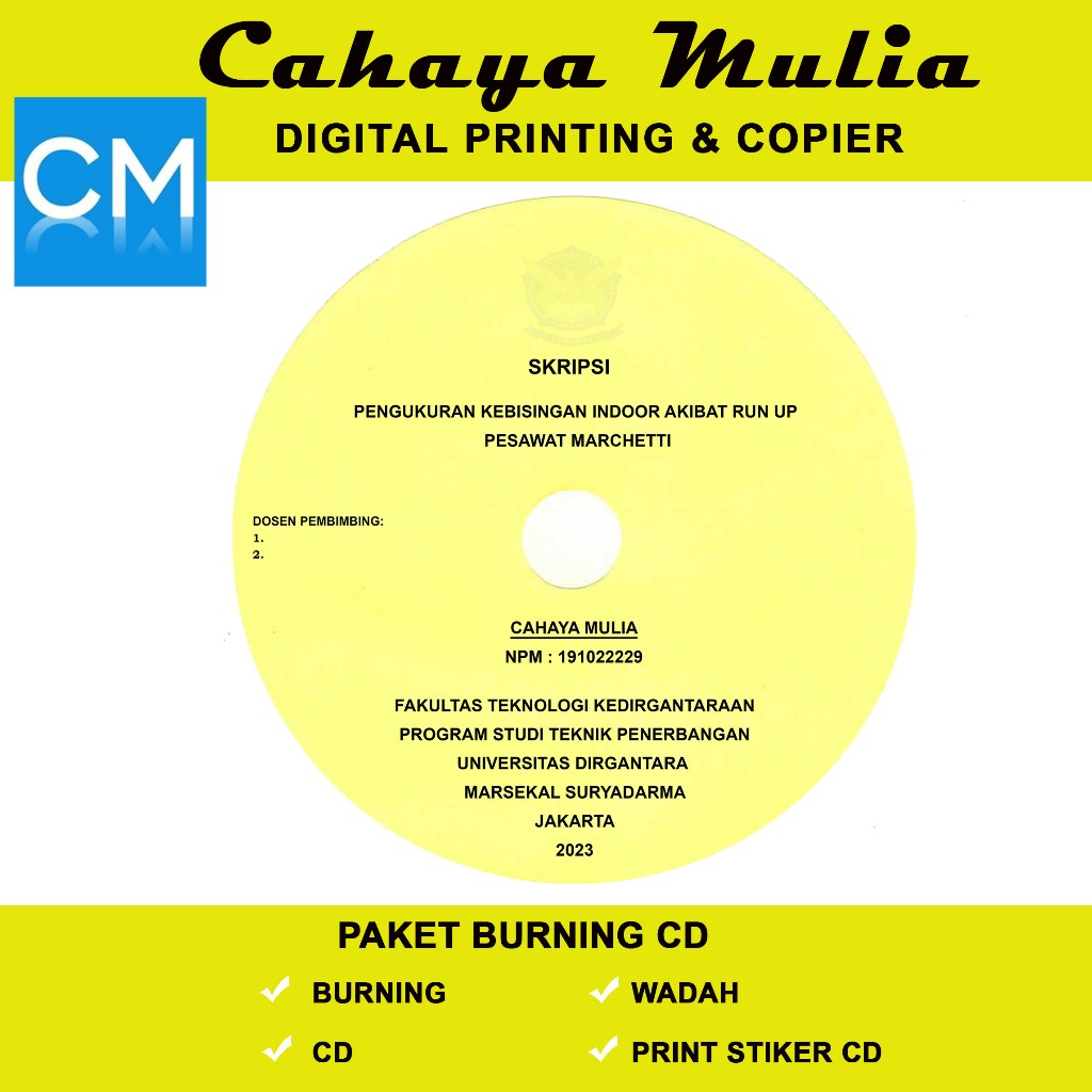 PAKET BURNING CD SKRIPSI DAN TESIS