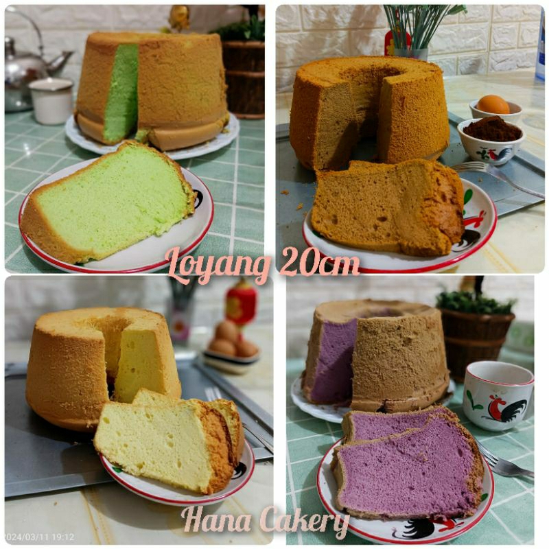 

Chiffon Cake Sifon Pandan Talas Taro Keju Cheese Kopi All Variant