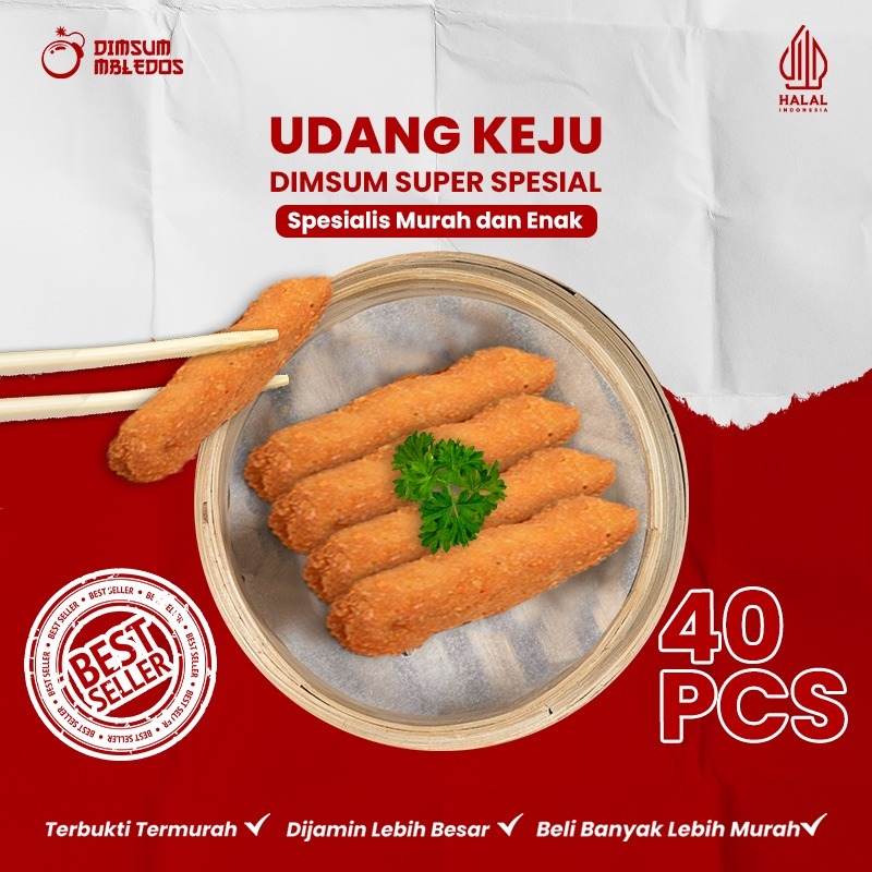

Dimsum Nugget Keju / Bento Ayam Keju Isi 40 Pcs - Frozen Food Halal Mbledos Super Premium Grosir Pack