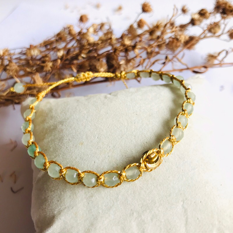 Gelang Batu manau hijau muda