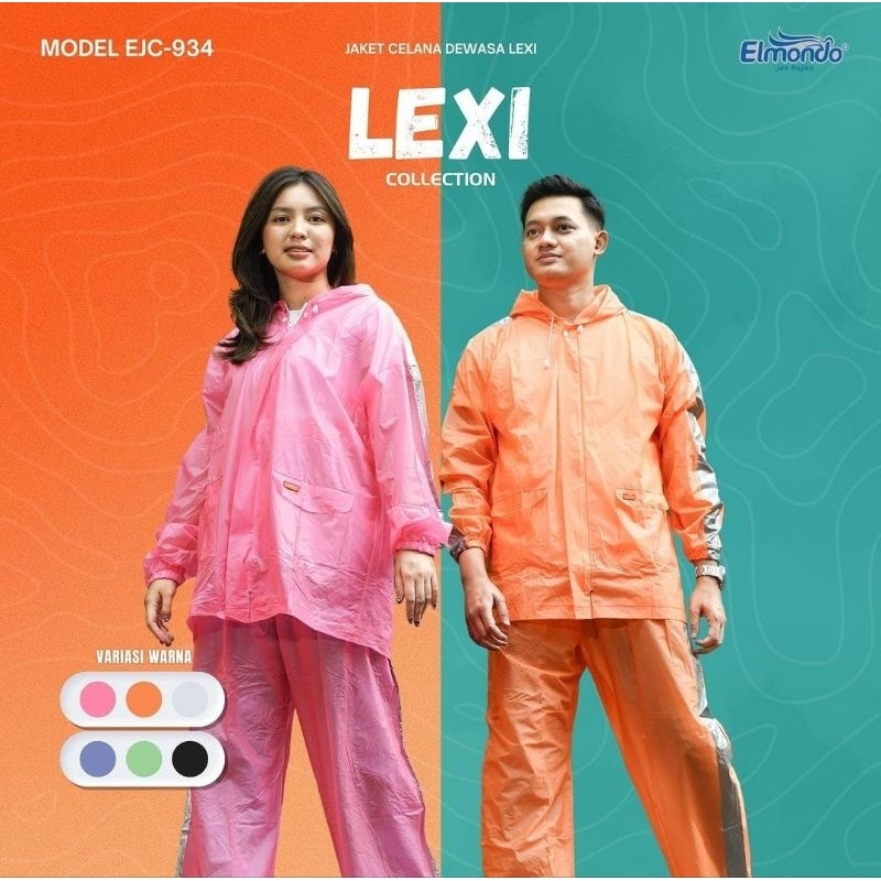 Elmondo jas hujan dewasa stelan lexi 934