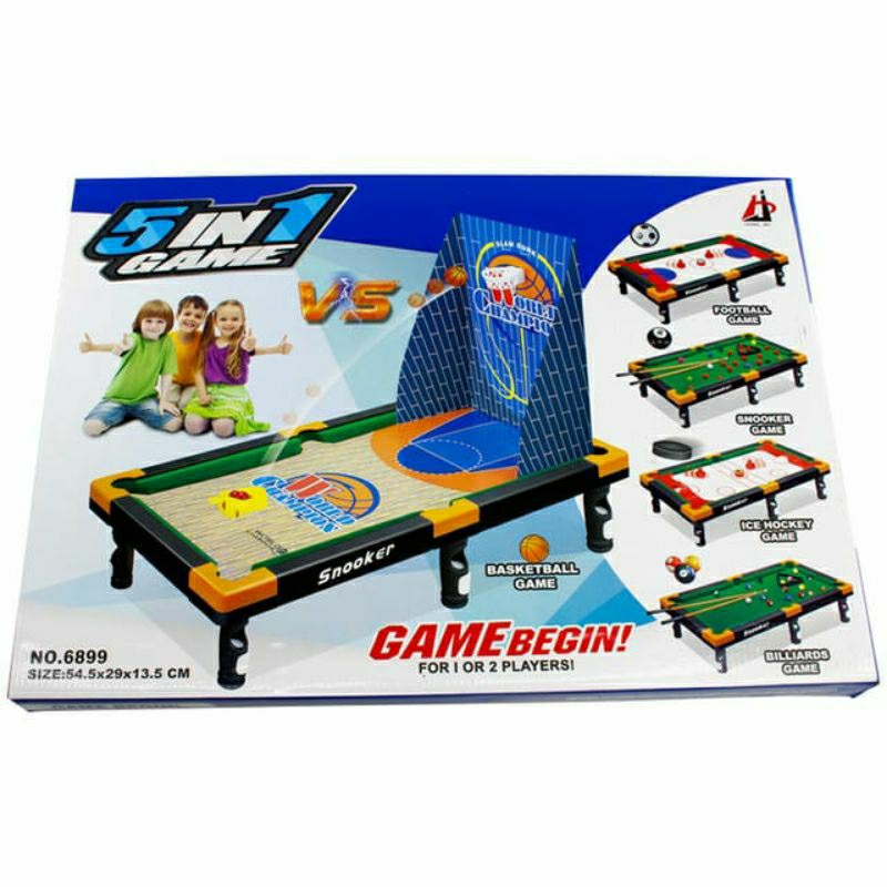 Mainan Anak Board Game 5in1