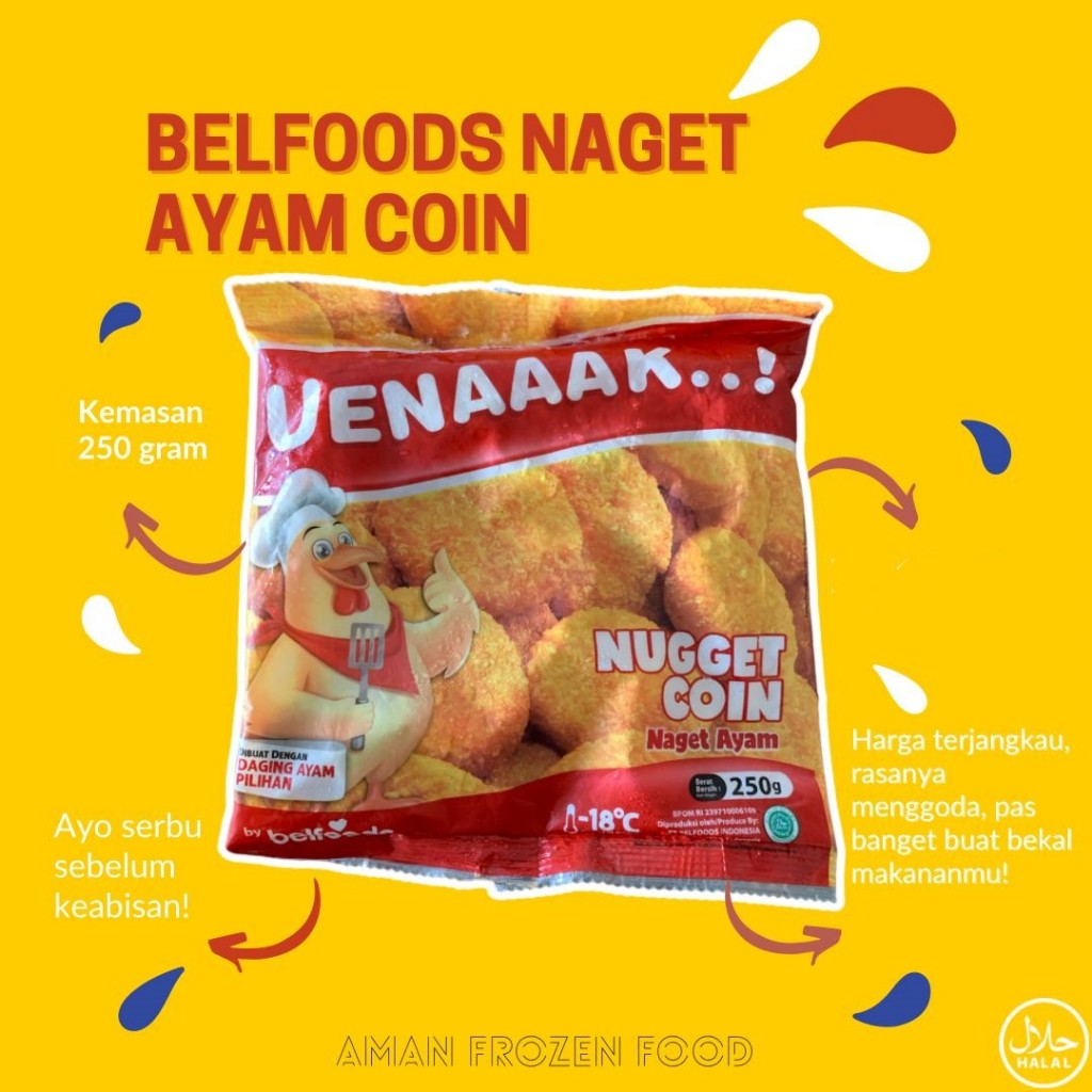 

Belfood Nugget Koin 250gr