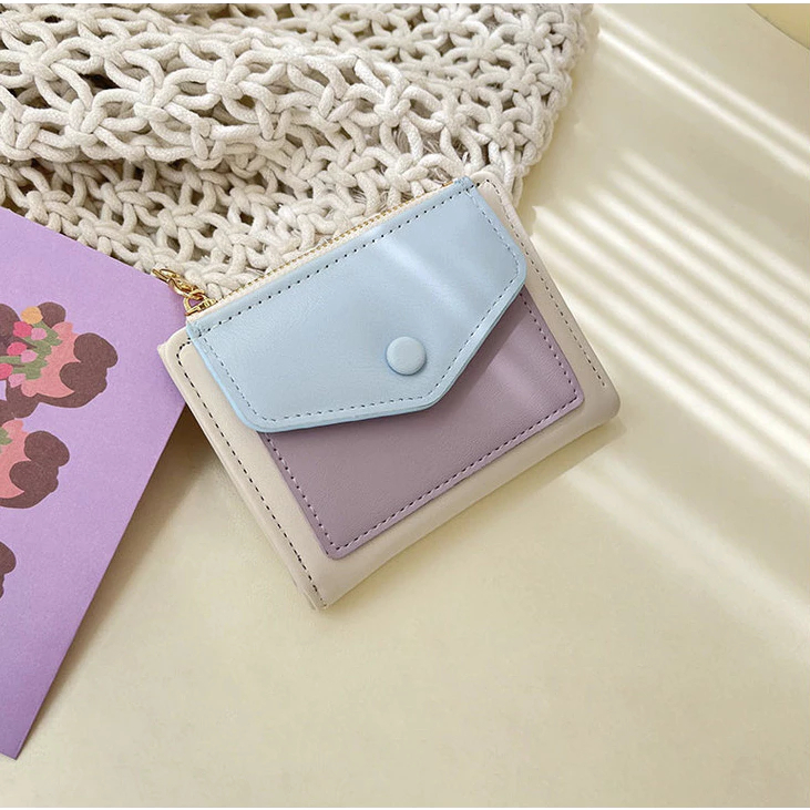 XAVIER WALLET DOMPET WANITA MINI PU LEATHER RUANG BANYAK RESLETING TERBARU 2024 - DOMPET CEWEK KEKIN