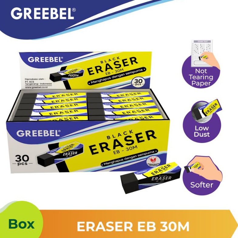 

KODE L34S 1 pack isi 3 pcs Penghapus GREEBEL BESAR stip GREEBEL