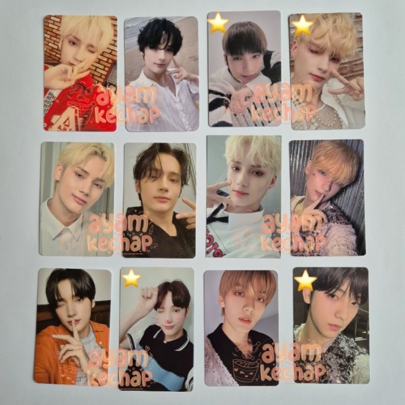 hueningkai soobin txt photocard pc cat dog bc cnd ld pws gravity tomorrow dmm 4oln foreul wv pob you
