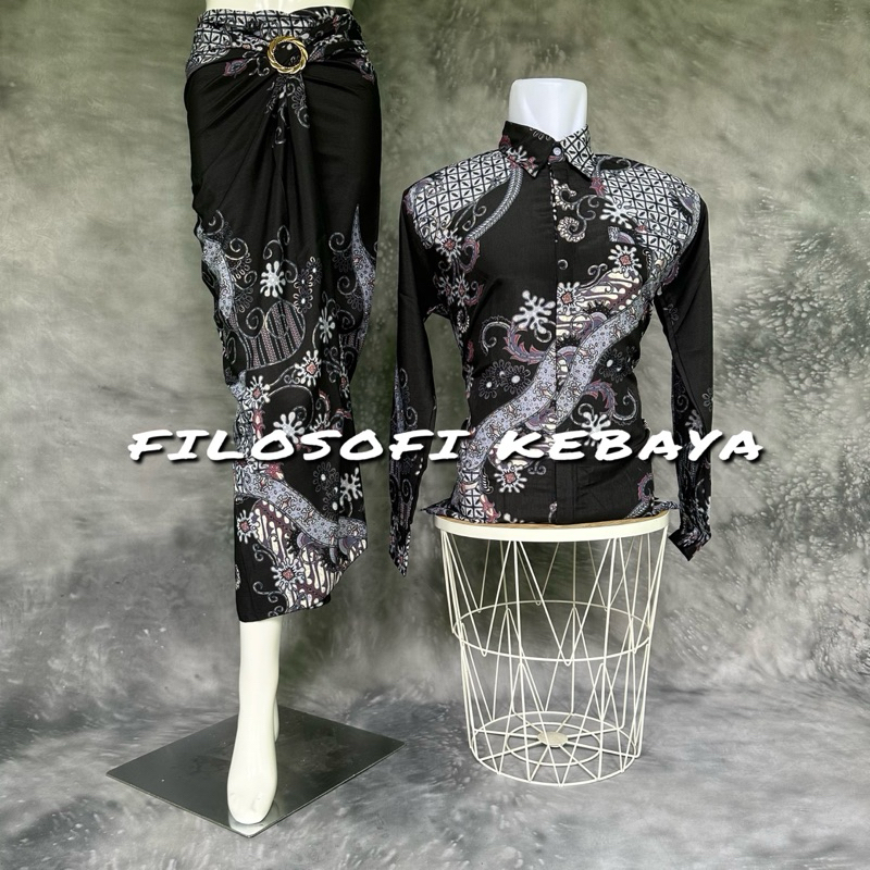 BEST SELLER ROK LILIT BATIK COUPLE PASANGAN BATIK SET LENGAN PANJANG by FILOSOFI KEBAYA