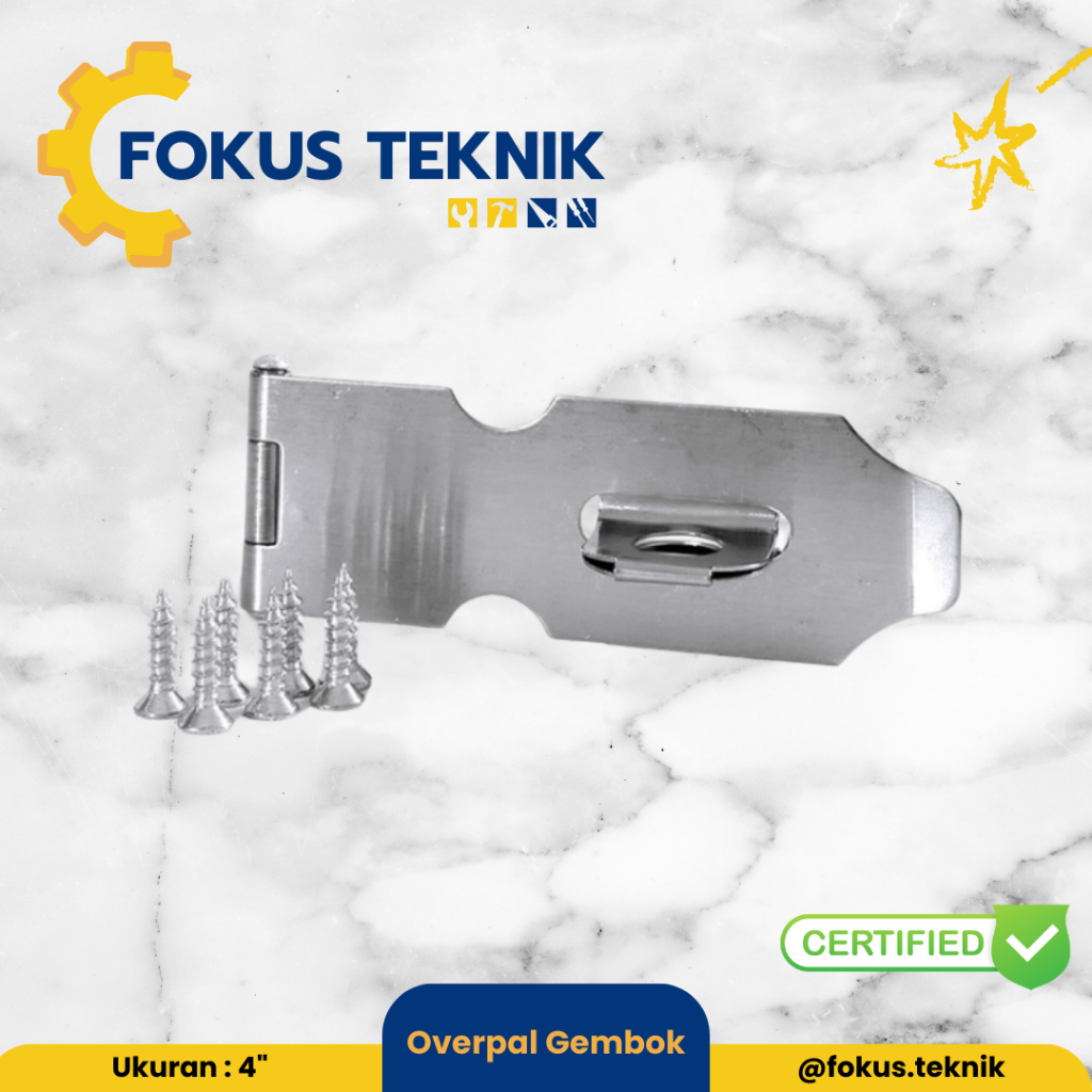 Overpal Gembok / Plat Gembok / Ukuran 4 inch
