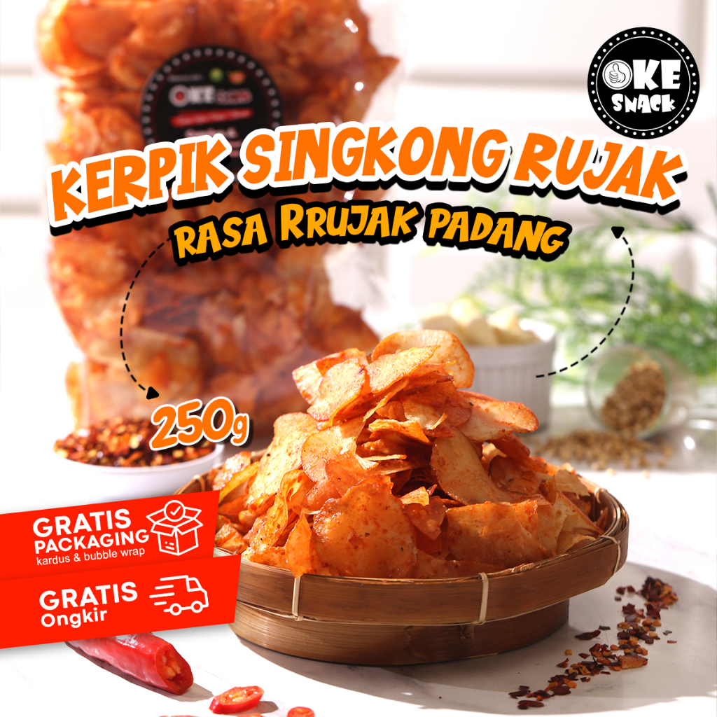 

Keripik Singkong Rujak Padang 250g