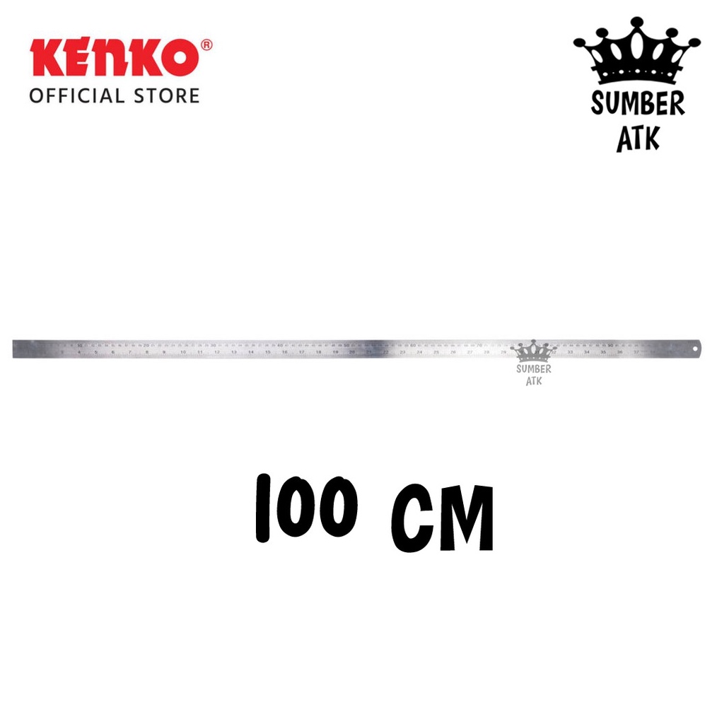 

KODE O42K Penggaris Besi ORIGINAL KENKO STAINLESS STEEL RULER 1 CM TEBAL dan BERKUALITAS