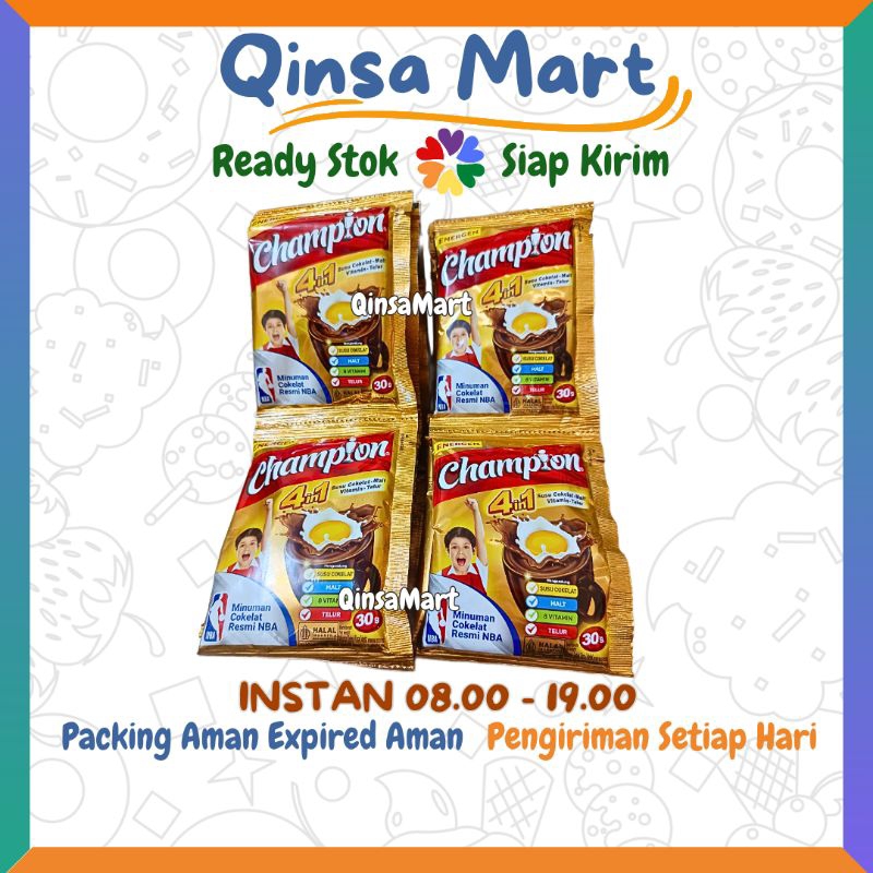 

Champion Energen Susu Cokelat 30 gram x 10 pcs