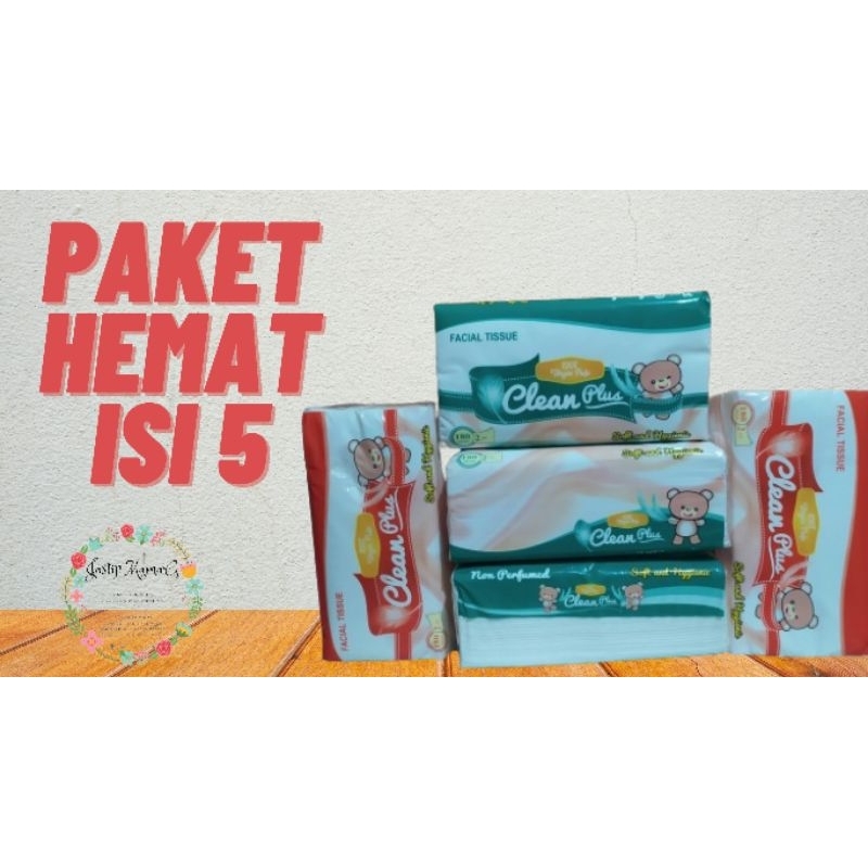 CLEAN PLUS TISSUE 2 PLY 180 SHEET, TISSUE CLEAN PLUS, CLEAN PLUS TISU, TISU CLEAN PLUS