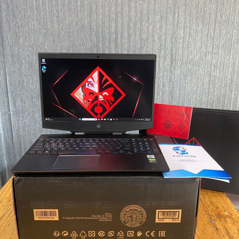 Laptop Gaming Hp Omen 15-dh1070wm, i7-10750H, Ram16/1TB + 256GB, #GTX1660Ti
