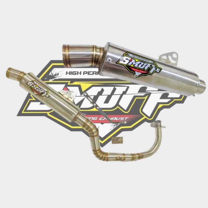 knalpot mio,beat, vario 155&200cc inlet 45 original smuff racingExhaust