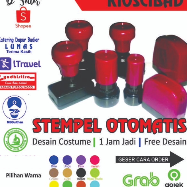 

Super Discount Stempel otomatis 1 warna murah lebay