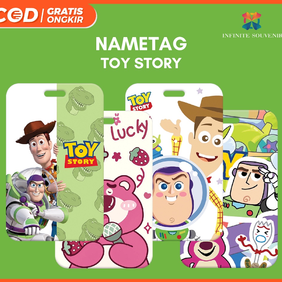 

Update Terheboh N9 Nametag Toy Stroy Tanpa Tali Card Holder Lotso ID Card Toy Story Tempat Kartu