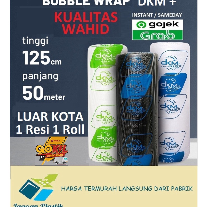 

Kejutan Besar BUBBLE WRAP PREMIUM EKONOMIS TEBAL 125 CM x 5 M GOJEK MAX 2 BUBBLE LUAR KOTA MAX 1 BUBBLE