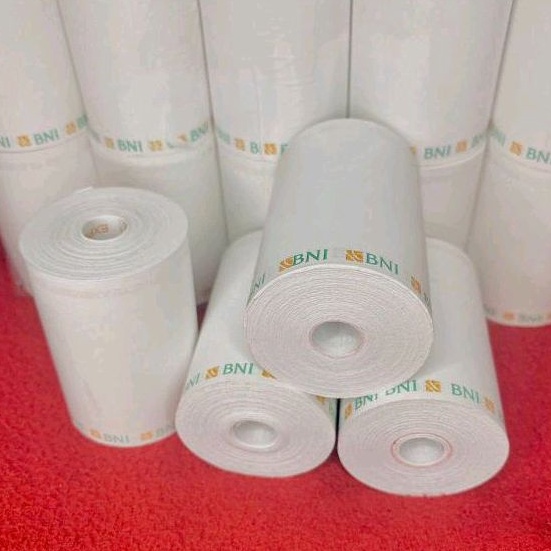 

Diskon Untung Kertas struk thermal EDC logo BNI 57x4mm paket 1 roll