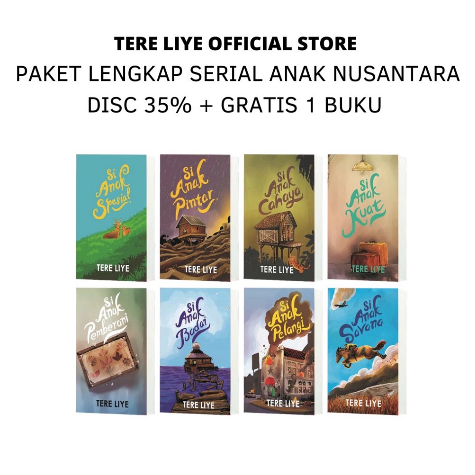KODE L4F7 Tere Liye  Paket Lengkap Serial Anak Nusantara  Gratis 1 Buku Bebas Pilih