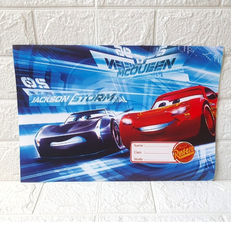 

Penjualan Hemat ISI 2 LEMBAR Sampul Buku Karakter CARS TEBAL Ukuran Kwarto